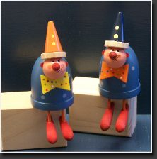 Flaschengeist Clown und Scheemann