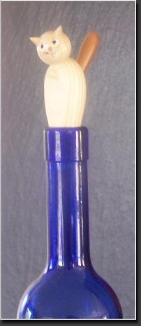 Neu Flaschenkatzen auf Dekosockel